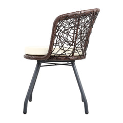 Gardeon Outdoor Patio Chair and Table - Brown Furniture > Outdoor ODF-BISTRO-ROUND-BR Online Furniture