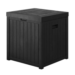 Gardeon Outdoor Storage Box 195L Bench Seat Garden Deck Toy Tool Sheds Furniture > Outdoor OSB-195L-BK Online Furniture