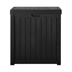 Gardeon Outdoor Storage Box 195L Bench Seat Garden Deck Toy Tool Sheds Furniture > Outdoor OSB-195L-BK Online Furniture