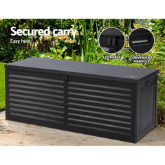 Gardeon Outdoor Storage Box 390L Container Lockable Tools Shed - ozily