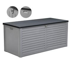 Gardeon Outdoor Storage Box 490L Bench Seat Indoor Garden Toy Tool Sheds Chest - ozily