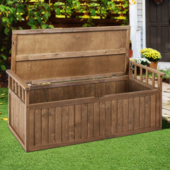 Gardeon Outdoor Storage Box Wooden Garden Bench 128.5cm Chest Tool Toy Sheds XL Home & Garden > Storage ODF-OSB-XL-NTL Online Furniture