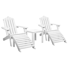 Gardeon Outdoor Sun Lounge Beach Chairs Table Setting Wooden Adirondack Patio Chair Furniture > Outdoor FF-BEACH-UF-5SET-AB Online Furniture