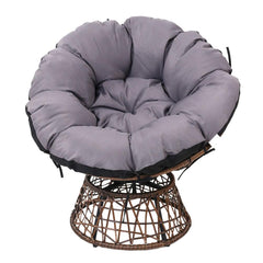 Gardeon Papasan Chair - Brown - ozily