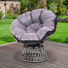 Gardeon Papasan Chair - Grey - ozily