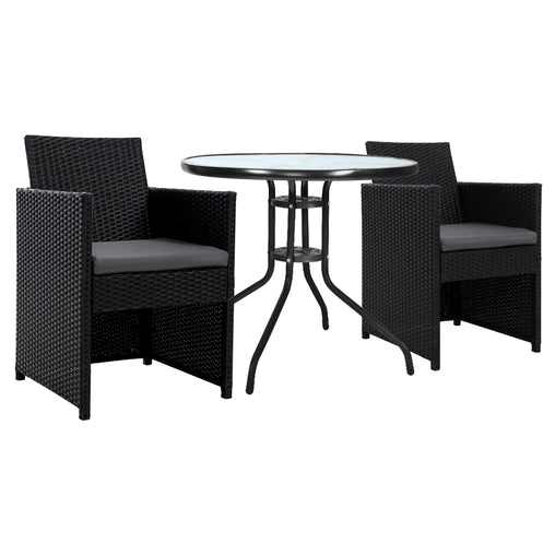 Gardeon Patio Furniture Dining Chairs Table Patio Setting Bistro Set Wicker Tea Coffee Cafe Bar Set Furniture > Outdoor ODF-CHAIRSET-DINING Online Furniture