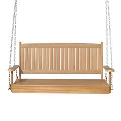 Gardeon Porch Swing Chair With Chain Outdoor Furniture Wooden Bench 2 Seat Teak Furniture > Outdoor ODF-V-SWING-TK Online Furniture