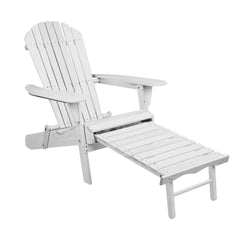 Gardeon Set of 2 Outdoor Sun Lounge Chairs Patio Furniture Lounger Beach Chair Adirondack - ozily