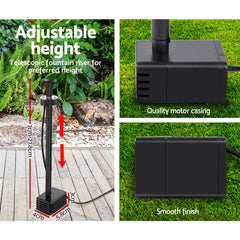 Gardeon Solar Pond Pump with Battery Kit Solar Powered Garden Water Fountain Home & Garden > Garden Tools FOUNT-POND-B-LI-DX50 Online Furniture