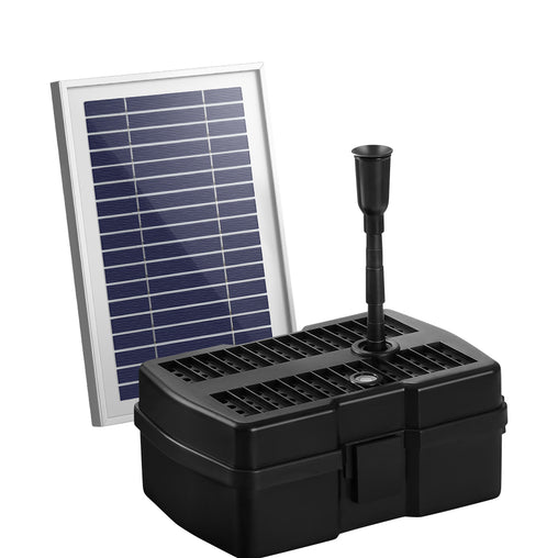 Gardeon Solar Pond Pump with Eco Filter Box Water Fountain Kit 4.6FT Home & Garden > Garden Tools FOUNT-POND-B-500-BOX Online Furniture