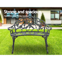 Gardeon Victorian Garden Bench - Green - ozily