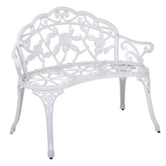 Gardeon Victorian Garden Bench – White - ozily