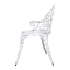 Gardeon Victorian Garden Bench – White - ozily