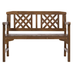 Gardeon Wooden Garden Bench 2 Seat Patio Furniture Timber Outdoor Lounge Chair Natural Furniture > Outdoor ODF-BENCH-2SEAT-NTL Online Furniture