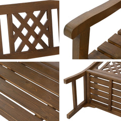 Gardeon Wooden Garden Bench 2 Seat Patio Furniture Timber Outdoor Lounge Chair Natural Furniture > Outdoor ODF-BENCH-2SEAT-NTL Online Furniture