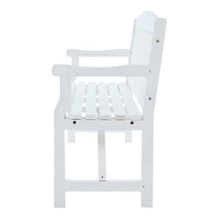 Gardeon Wooden Garden Bench Chair Outdoor Furniture Patio Deck 3 Seater White Furniture > Outdoor ODF-BENCH-5FT-WH Online Furniture