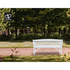 Gardeon Wooden Garden Bench Chair Outdoor Furniture Patio Deck 3 Seater White Furniture > Outdoor ODF-BENCH-5FT-WH Online Furniture