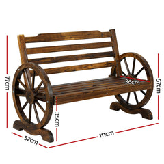 Gardeon Wooden Garden Bench Seat Outdoor Furniture Wagon Chair Patio Lounge Furniture > Outdoor ODF-B-WAGON-CC Online Furniture