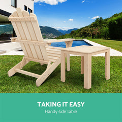 Gardeon Wooden Outdoor Side Beach Table Furniture > Outdoor FF-BEACH-DESK-NTL Online Furniture