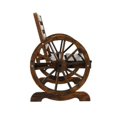 Gardeon Wooden Wagon Wheel Bench - Brown Furniture > Outdoor ODF-WAGON-CC Online Furniture