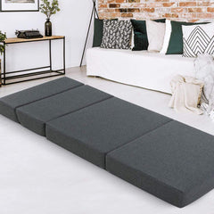 Giselle Bedding Folding Mattress Foldable Portable Bed Floor Mat Camping Pad - ozily