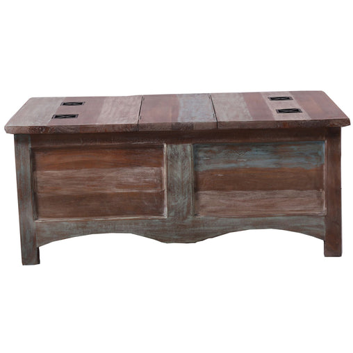 Gulmohar Coffee Table Antique Handcrafted Mango Wood Storage Trunk Chest Box Furniture > Living Room V315-VOD-JANJ-01 Online Furniture