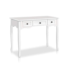 Hall Console Table Hallway Side Dressing Entry Wooden French Drawer White - ozily