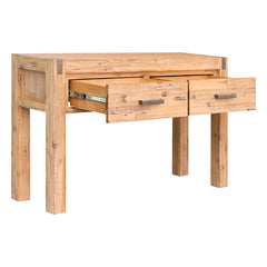 Hall Table 2 Storage Drawers Solid Acacia Wooden Frame Hallway in Oak Color Furniture > Living Room V43-HT-NOW-OAK Online Furniture
