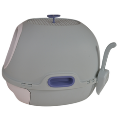 Hooded Cat Toilet Litter Box Tray House With Drawer and Scoop Blue Pet Care > Cat Supplies V278-AT1002-LITTER-TRAY-BLUE Online Furniture