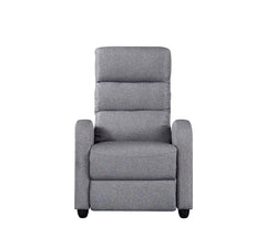 Luxury Fabric Recliner Chair - Grey - ozily