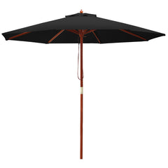 Instahut Outdoor Umbrella 2.7M Pole Cantilever Stand Garden Umbrellas Patio Black Furniture > Outdoor UMB-POLE-27-R-BK Online Furniture