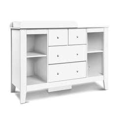 Keezi Baby Change Table Tall boy Drawers Dresser Chest Storage Cabinet White Baby & Kids > Kid's Furniture BABY-CHEST-WHITE-AB Online Furniture