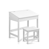Keezi Kids Table Chairs Set Children Drawing Writing Desk Storage Toys Play