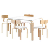 Keezi Nordic Kids Table Chair Set Desk 5PC Activity Dining Study