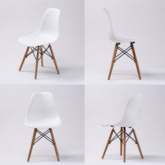 La Bella 2 Set White Retro Dining Cafe Chair DSW PP Furniture > Bar Stools & Chairs V274-FT-PP623-WH2 Online Furniture