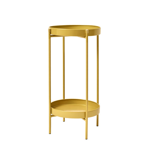 La Bella 50cm Gold Plant Stand Planter Shelf Rack 2 Tier Steel Furniture > Living Room V274-FT-PSTD-2550-GD Online Furniture