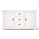 Laelia Buffet Table 166cm 2 Door 3 Drawer Acacia Wood Coastal Furniture -White