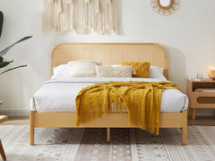 Lana Bed Frame King Beds & Bed Frames LNA-KBED-MPL Online Furniture