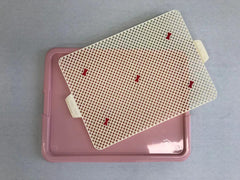 Large Portable Dog Potty Training Tray Pet Puppy Toilet Trays Loo Pad Mat Pink Pet Care > Dog Supplies V278-BP131-1-POTTY-L-PINK Online Furniture