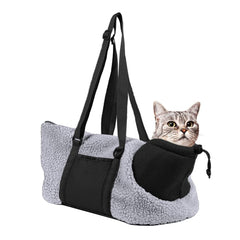 LIFEBEA Small Cat Carrier Pet bag: Comfy Shoulder Bag with Adjustable Strap for Small Dogs, Puppies, Kittens Up to 3kg /6.6 lbs - Grey Pet Care > Dog Supplies V522-KITTEN CARRIER-GREY Online Furniture