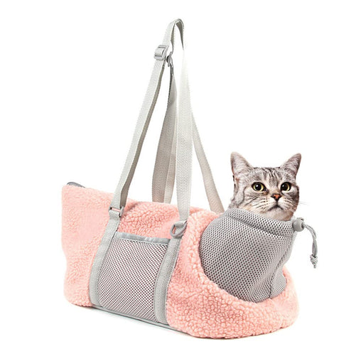 LIFEBEA Small Cat Carrier Pet bag: Comfy Shoulder Bag with Adjustable Strap for Small Dogs, Puppies, Kittens Up to 3kg /6.6 lbs - Pink Pet Care > Dog Supplies V522-KITTEN CARRIER-PINK Online Furniture