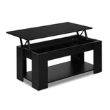 Lift Up Top Mechanical Coffee Table - Black