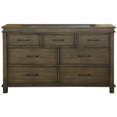 Lily Dresser 7 Chest of Drawers Solid Wood Tallboy Storage Cabinet - Rustic Grey Furniture > Bedroom V315-VOB-MONA-05 Online Furniture