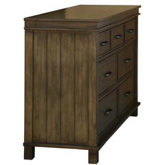 Lily Dresser 7 Chest of Drawers Solid Wood Tallboy Storage Cabinet - Rustic Grey Furniture > Bedroom V315-VOB-MONA-05 Online Furniture