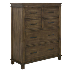 Lily Tallboy 6 Chest of Drawers Solid Pine Wood Bed Storage Cabinet -Rustic Grey Furniture > Bedroom V315-VOB-MONA-04 Online Furniture