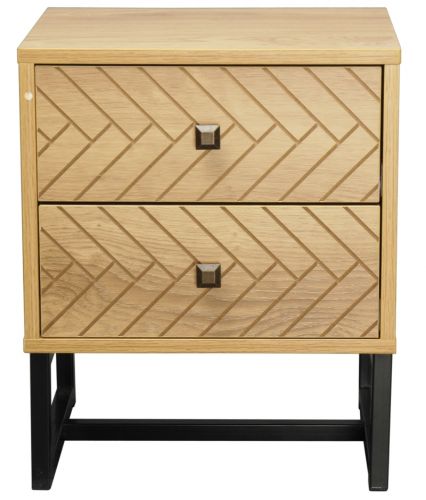 Malaga 2 Drawer Bedside Table Furniture > Bedroom V231-FS-D03 Online Furniture