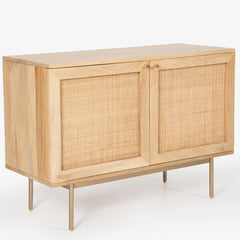 Martina Buffet Table Sideboard 100cm 2 Door Solid Mango Wood Storage Cabinet Furniture > Living Room V315-VOD-RAPH-02 Online Furniture