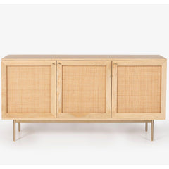 Martina Buffet Table Sideboard 145cm 3 Door Solid Mango Wood Storage Cabinet Furniture > Living Room V315-VOD-RAPH-01 Online Furniture