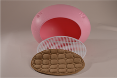 Medium Cave Cat Kitten Box Igloo Cat Bed House Dog Puppy House Pink Pet Care > Cat Supplies V278-BP228-CAT-NEST-PINK Online Furniture