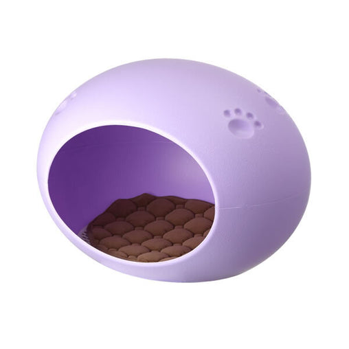 Medium Cave Cat Kitten Box Igloo Cat Bed House Dog Puppy House Purple Pet Care > Dog Supplies V278-BP228-CAT-NEST-PURPLE Online Furniture